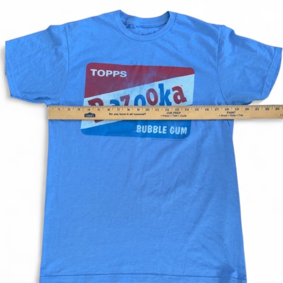 Topps Bazooka Bubble Gum Blue T-Shirt - Picture 2 of 6